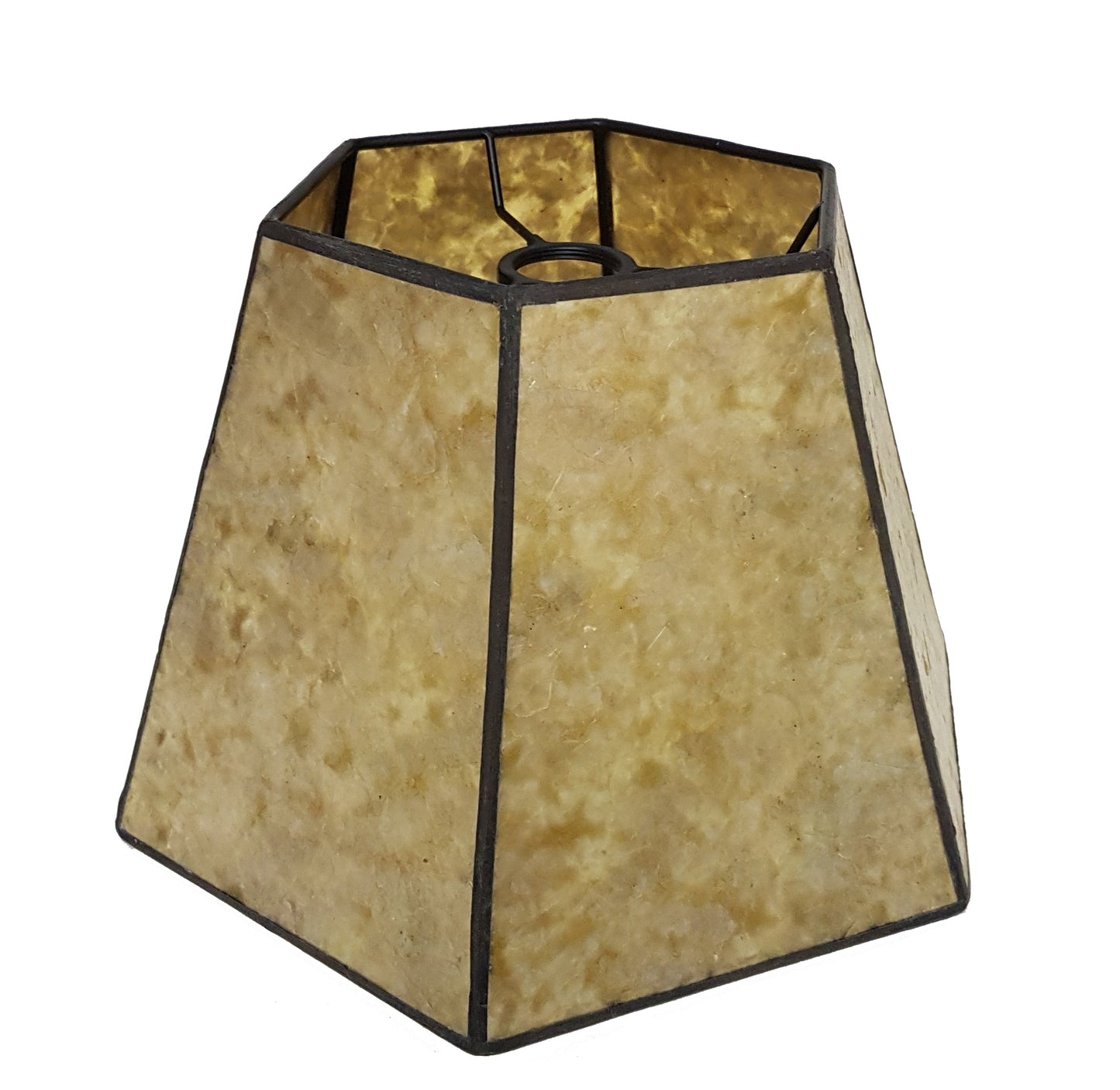 Golden Hexagon Style Mica Lampshade (05702GD)