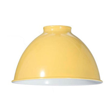 2-1/4 Inch Lip Fitter Industrial Style Metal Dome Shades, 7-1/16" Dia. - Choice of Color (08350B)