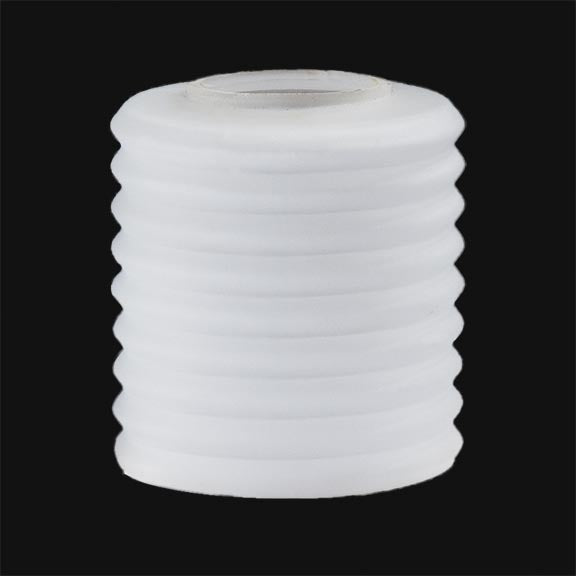 3-1/2" Diameter Satin Clear Ribbed Pendant Shade, 1-5/8" Fitter (08707E)