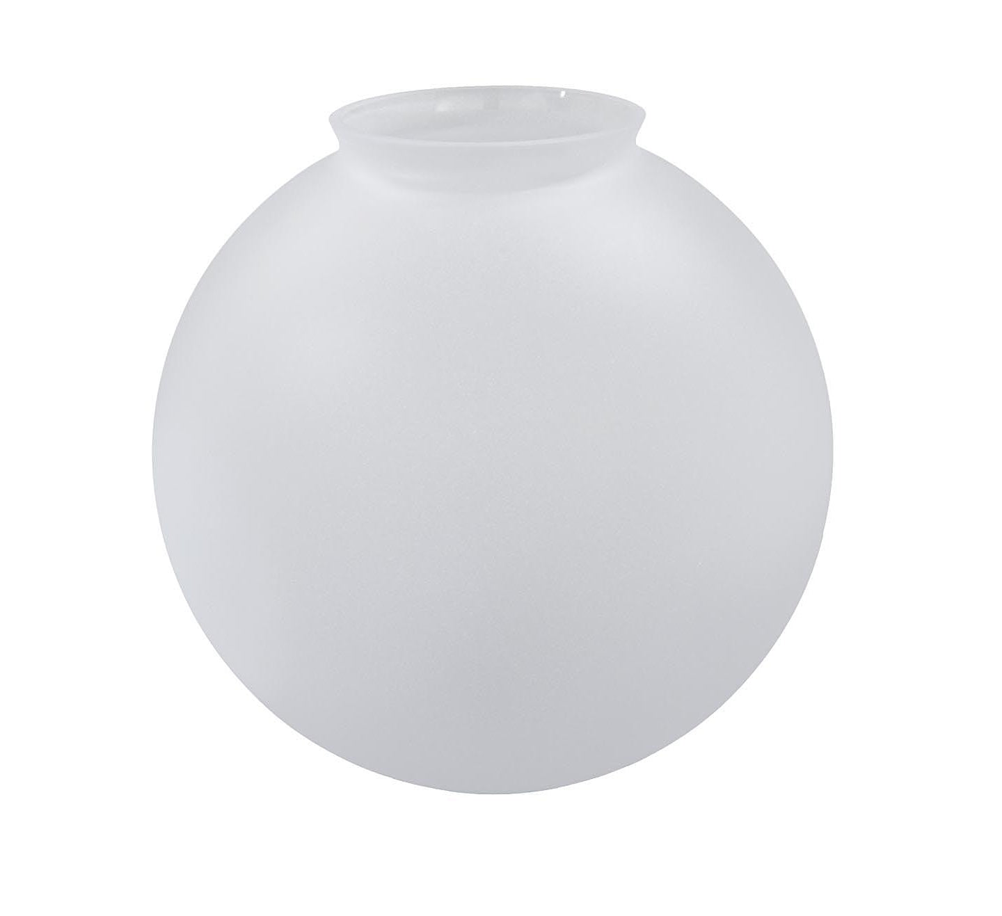 8" Dia. Clear Etched Glass Ball Pendant Shade, 4" Fitter (08831FCi)