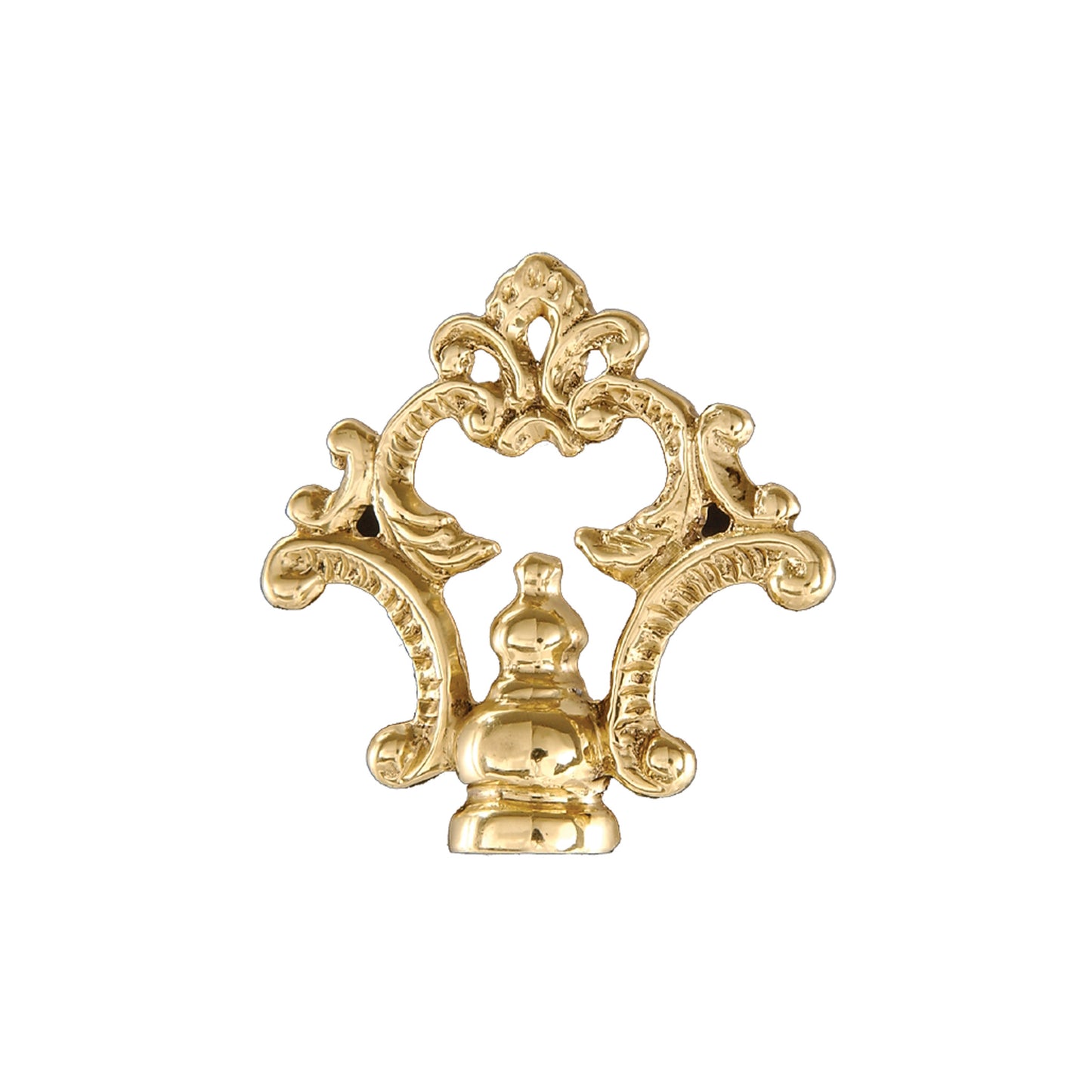 2-3/8" Tall x 2-1/4" Width, Cast Brass Finial, Tap 1/8F (10974)