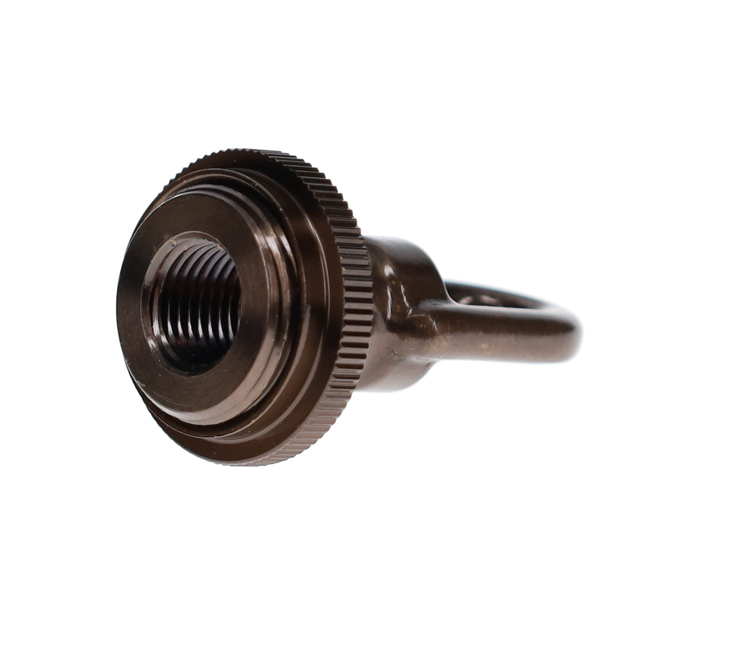 Cast Antique Bronze Screw Collar Canopy Set, 1/4F Tap, Mounting Hardware Kit (10951B)