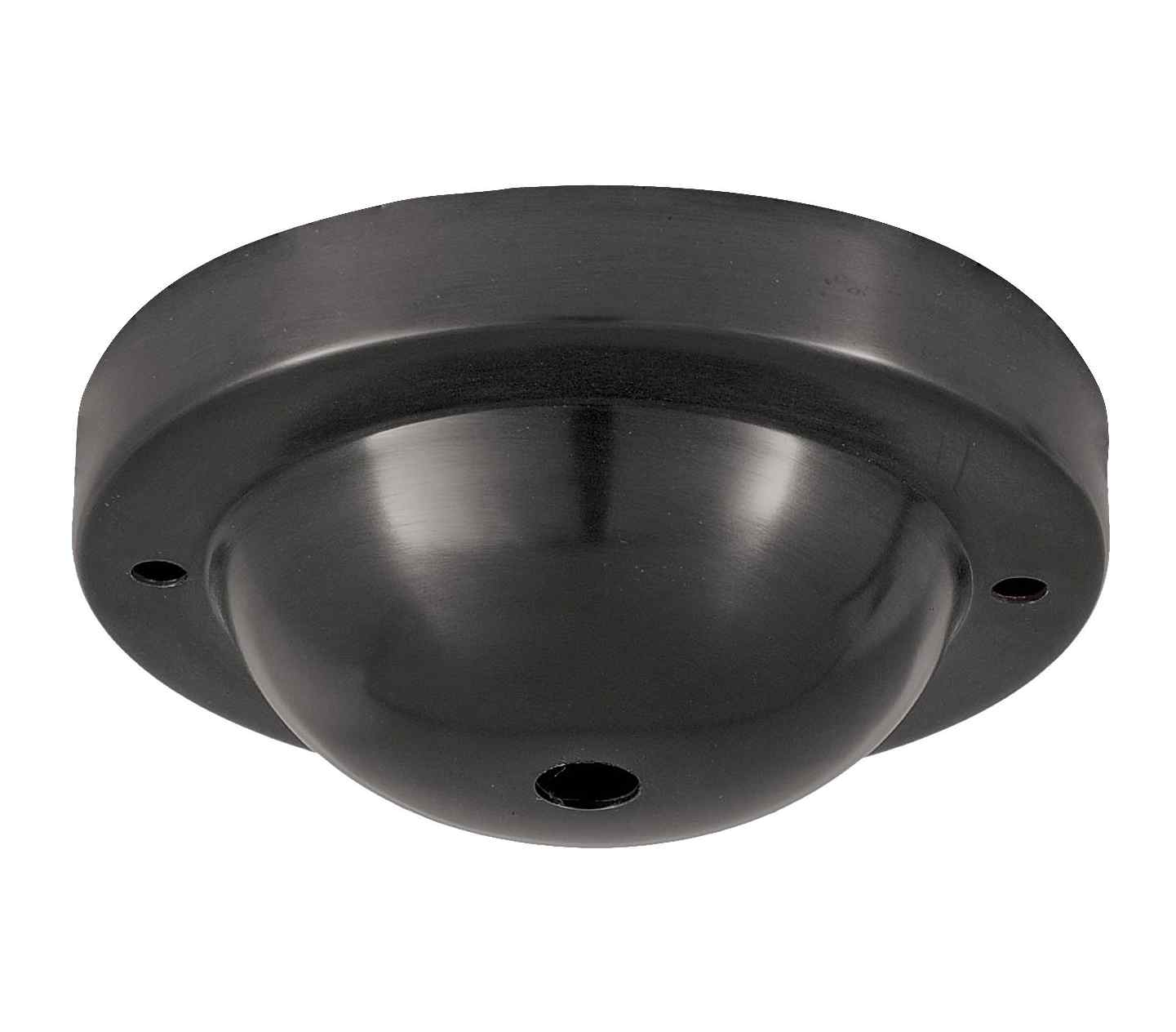 Deep Dome Shape Satin Black Canopy & hardware kit with matching finish (11716BK)
