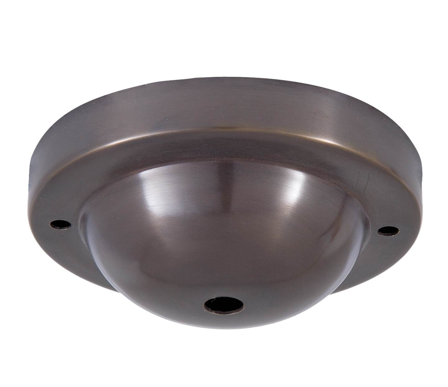 Deep Dome Shape Antique Bronze Canopy & hardware kit with matching finish (11716B)