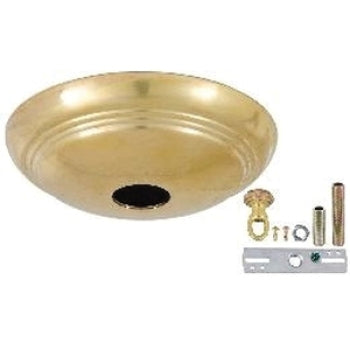 Unfinished Brass Solid Spun Brass Ribbed Canopy Kits (11734U)