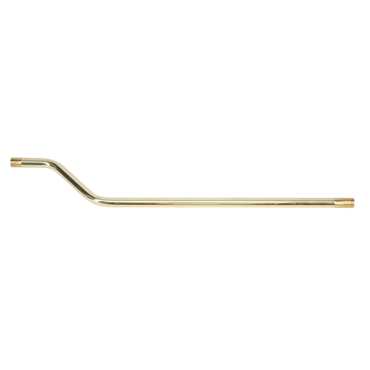13" Bent Pipe 3/8" Diam., Figurine Assembly, Threaded both ends (12054)