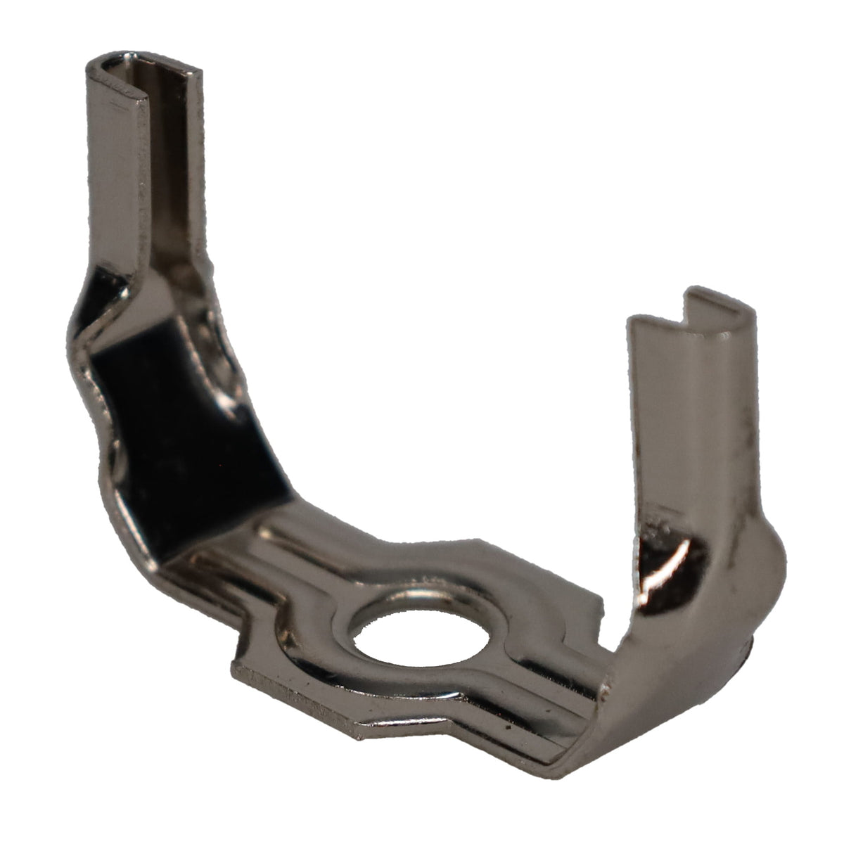 Brass or Nickel Lamp Harp Saddle Base, Heavy Weight, 1/8 IP Slip (12777)