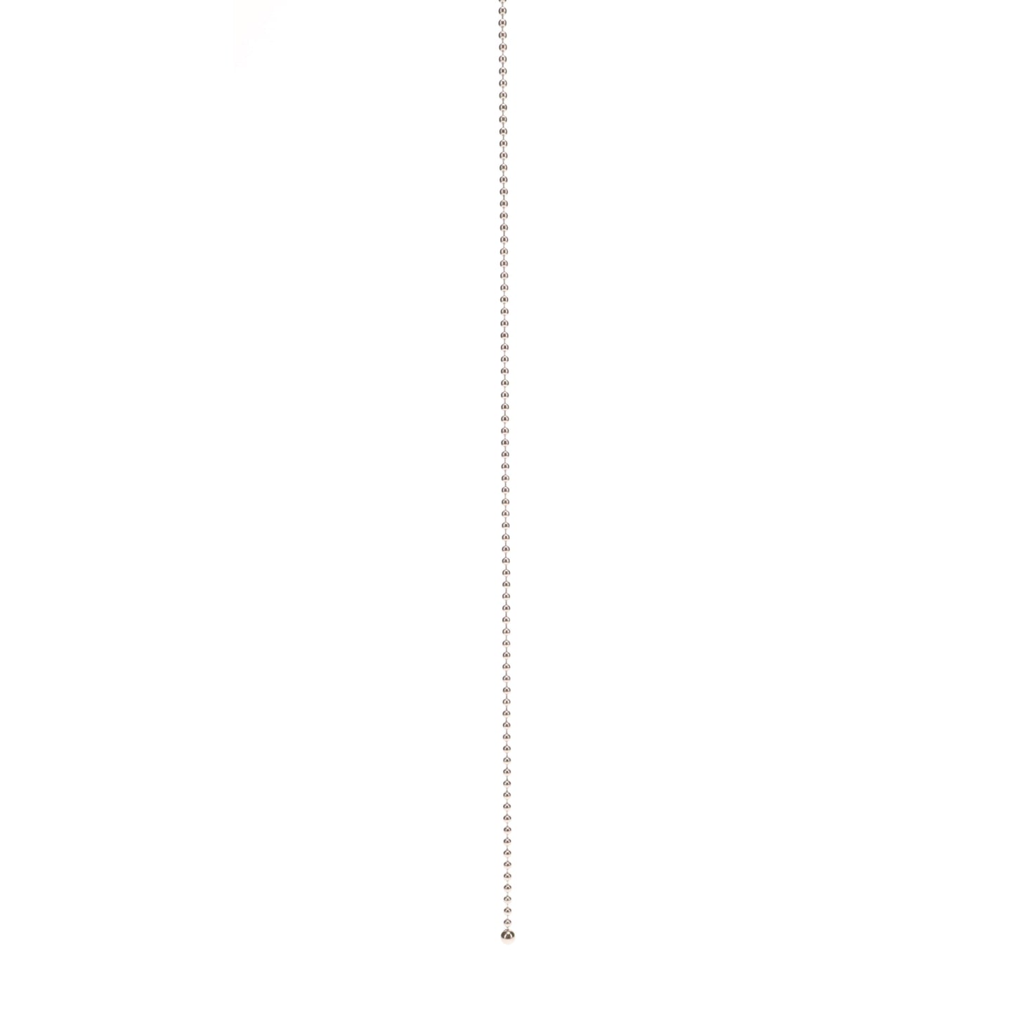 18" Length Nickel Pull Chain #6 Bead with Ball (15045)