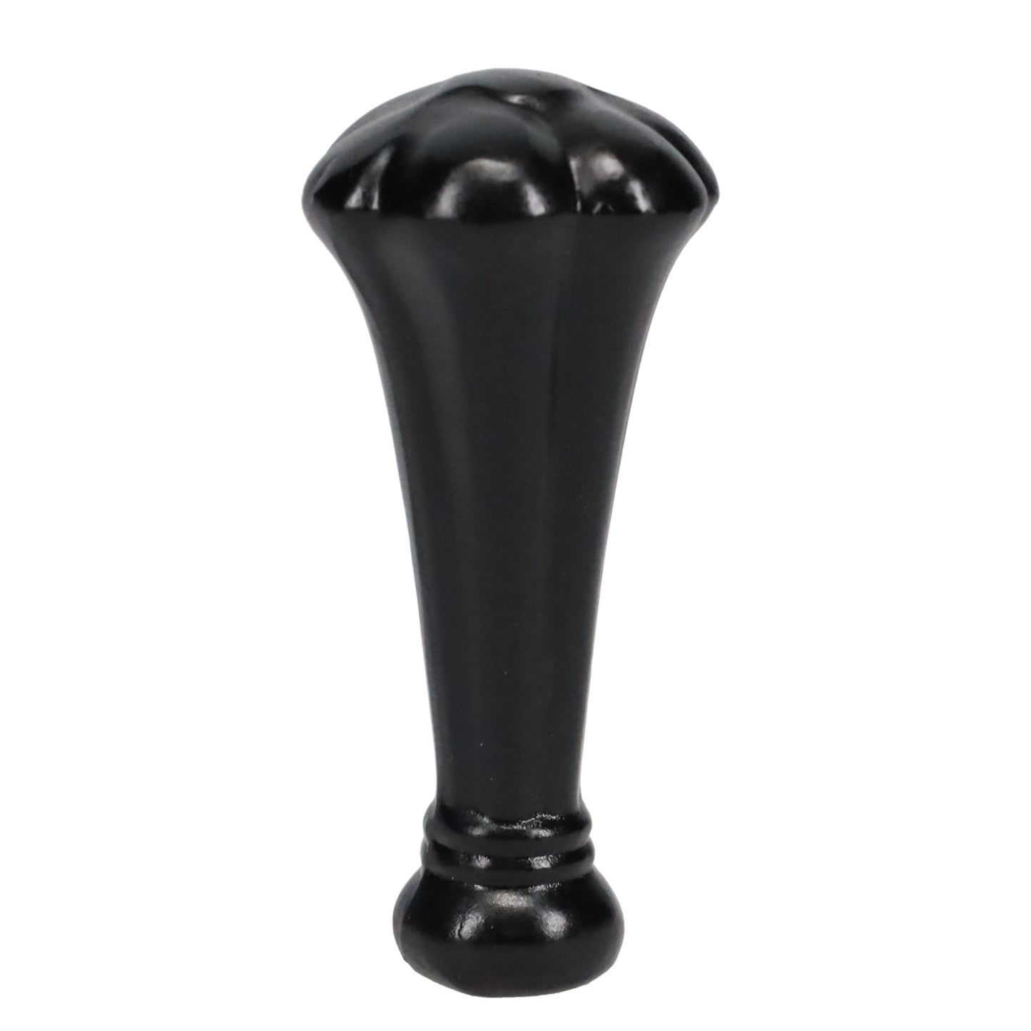 3-5/16" Tall Brass Finial, Black 1-1/2" Wide Broccoli Shape, 1/4-27F Tap (15229)