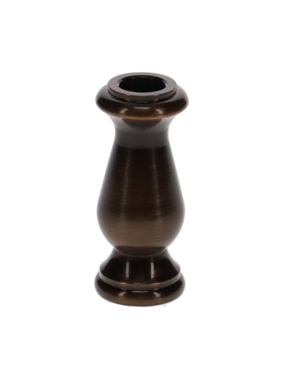 2 Inch Tall Antique Bronze Finish Brass Lamp Spindle, 1/8IP Slip (20862B)