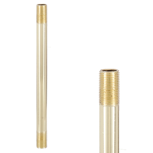 Brass Plated 1/8 IP Steel Threaded Pipe (1/8IP = 3/8" diameter) (22300P)