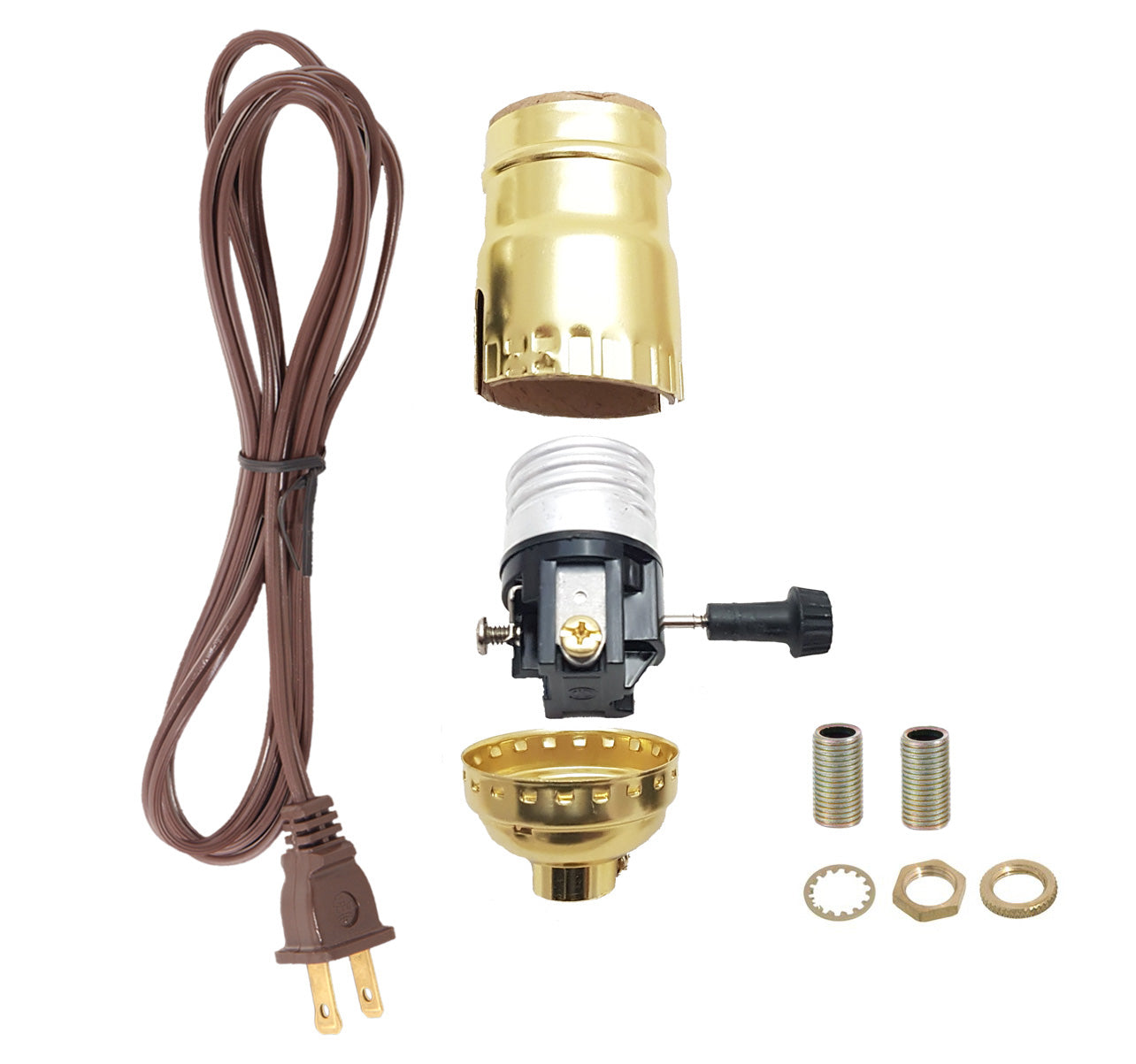 Vintage Table Lamp Rewiring Kit, 3 Finishes to Choose From (30553A)