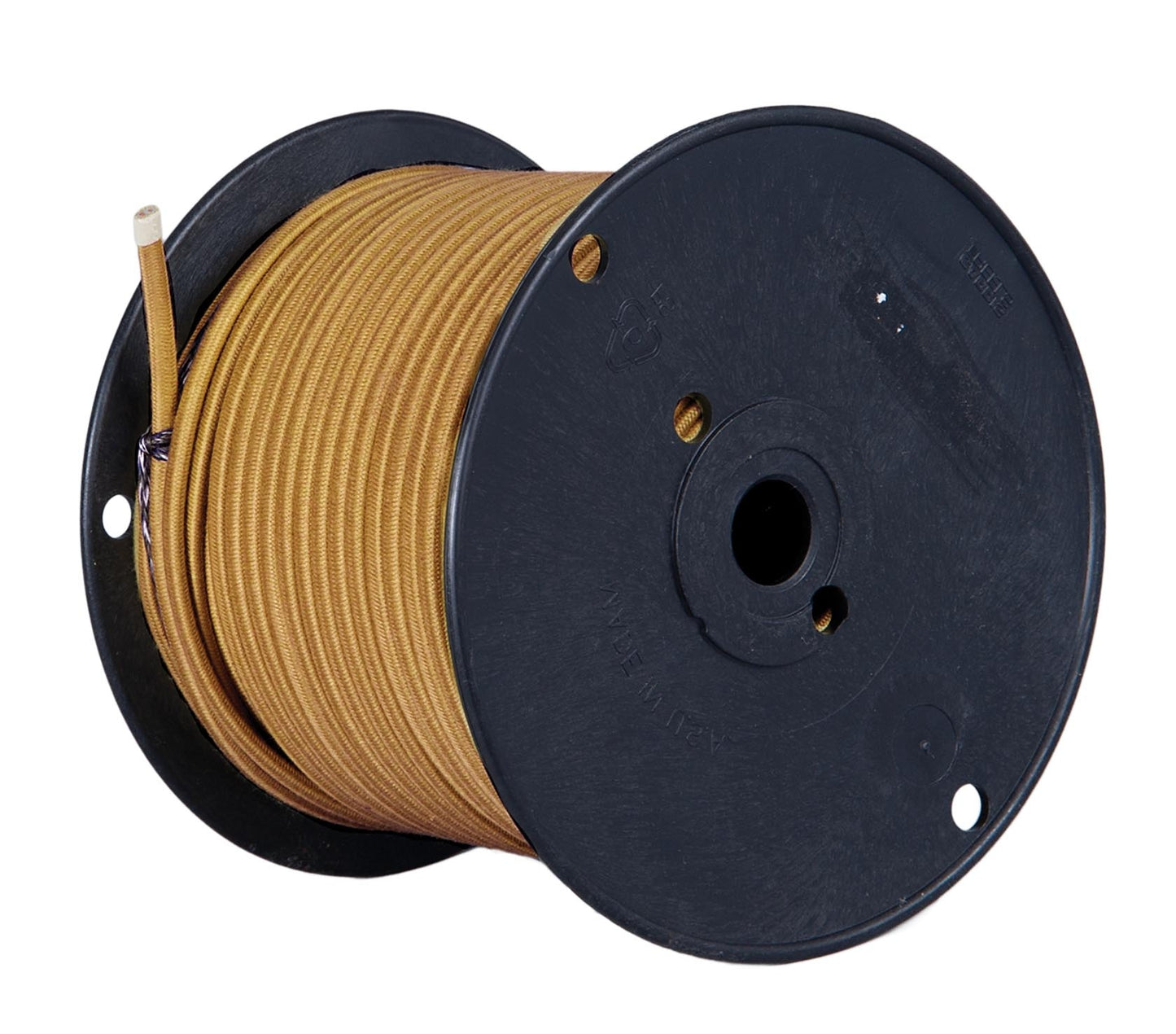 Gold Color Rayon Covered Parallel Lamp Spool Cord, 18 Gauge SPT-1 (46630)