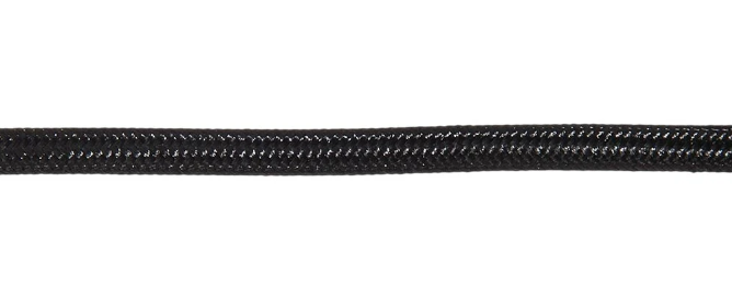 Black 18 Gauge SPT-2 Fabric Lamp Cord, Choice of Length (46633BK)