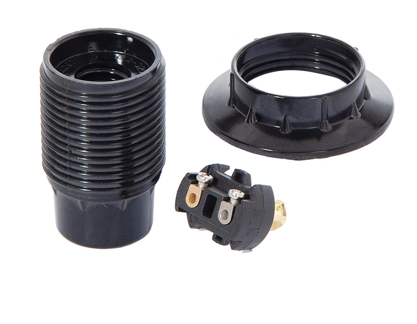 Euro Style E12 Phenolic Candelabra Lamp Socket (47646)