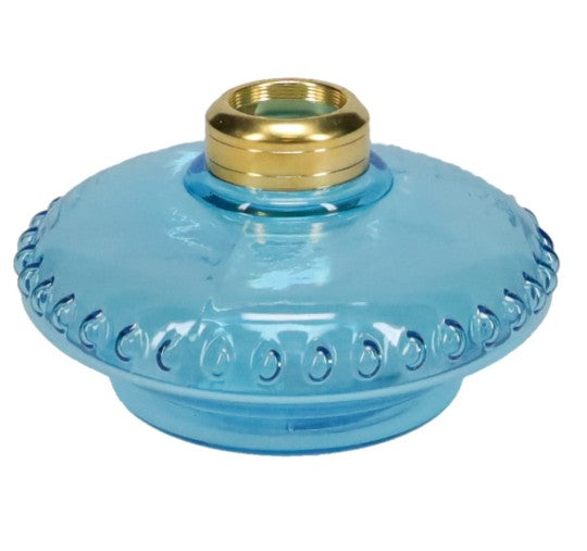 Light Blue Glass Bracket Lamp Font (50107)