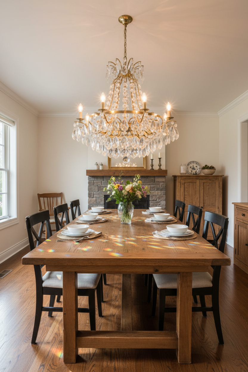 Glass Pendalogue Prism, your choice of sizes and pinning finishes (55088)