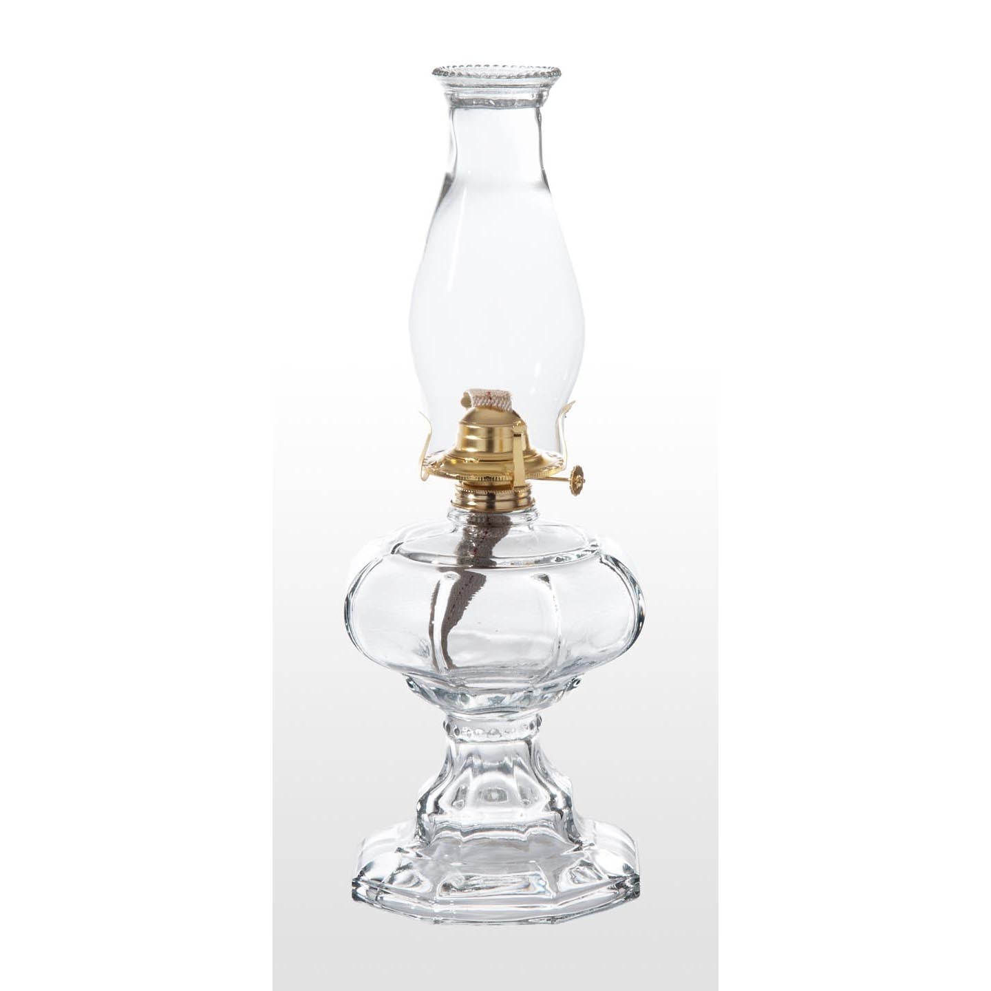 Early Sewing Lamp Pattern Complete Kerosene Lamp with Clear Glass Base (67516C)