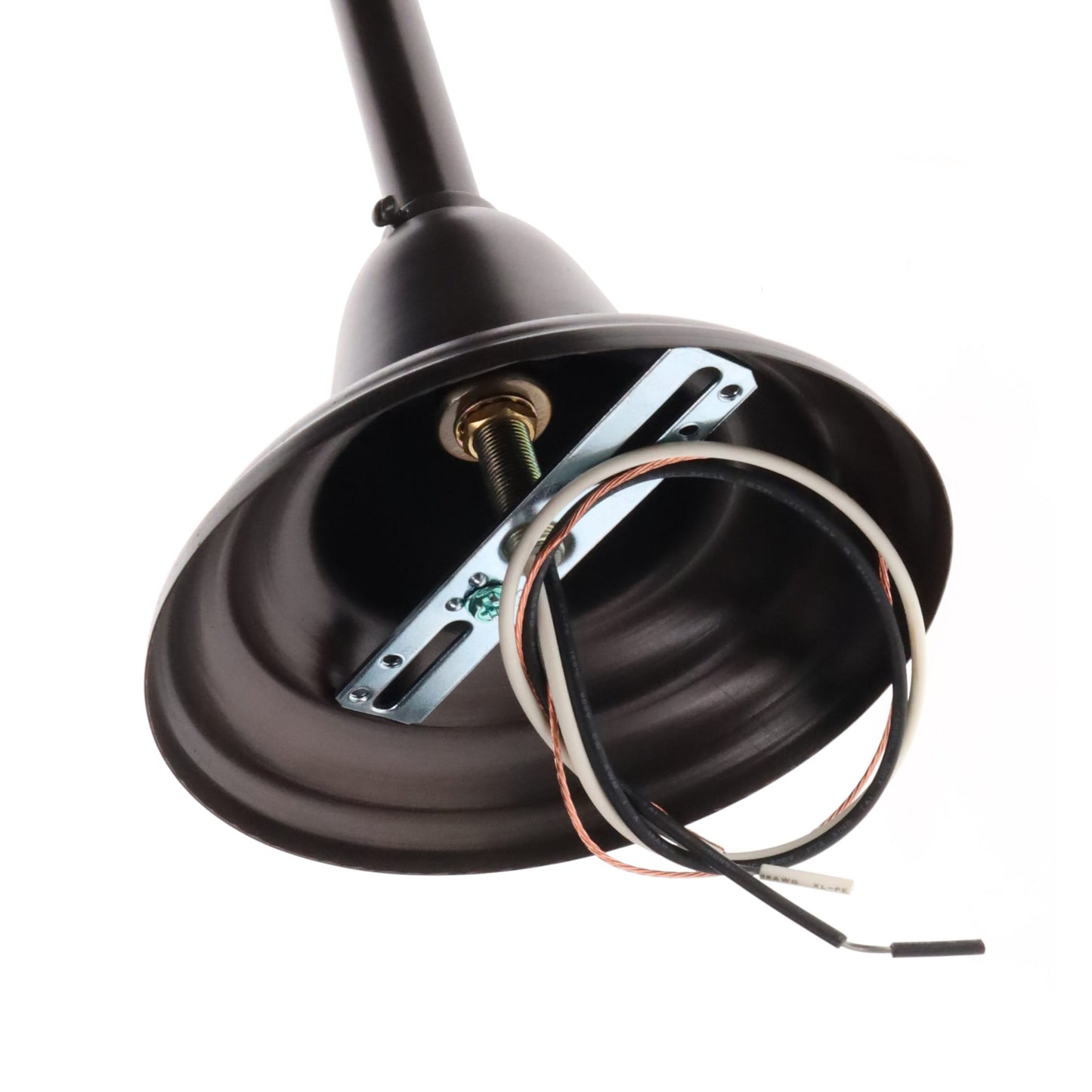 Brass Pendant Fixture with Antique Bronze Finish (less shade), 6" fitter (69417A)