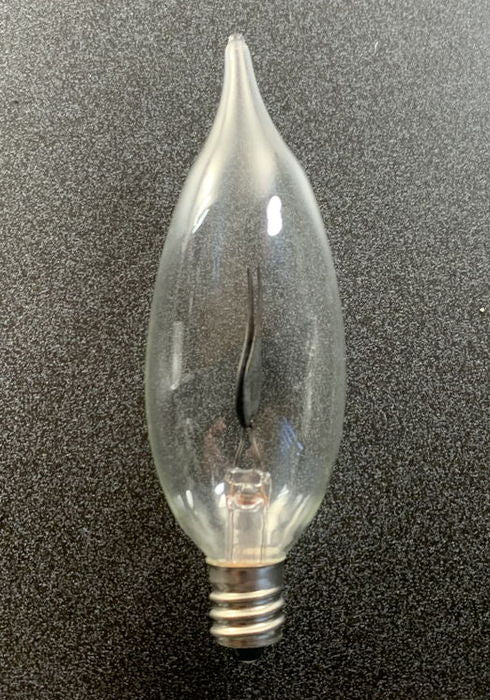 1 Watt or 3 Watt Flicker Flame Incandescent Light Bulb Candelabra or Standard Base (47070)