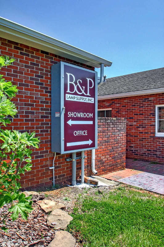 B&P Lamp Supply INC out sign