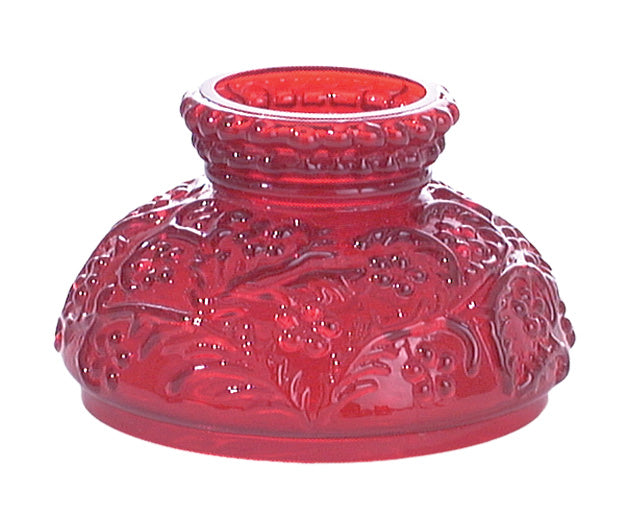 Miniature Ruby Glass Shade, 4 inch fitter
