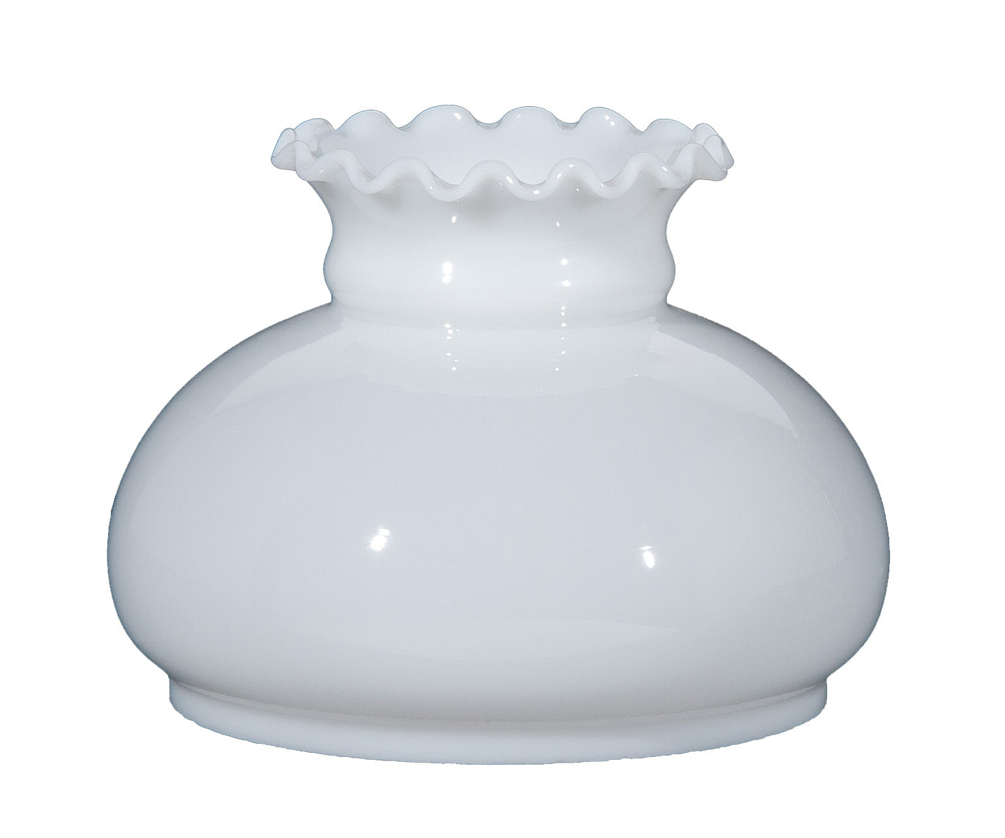 Opal Glass Student Shade - Crimp Top, 7 inch fitter