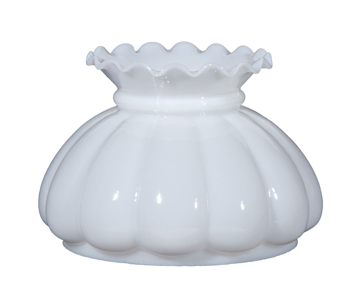 Opal Melon Shade, Crimped-Top, 7 inch fitter