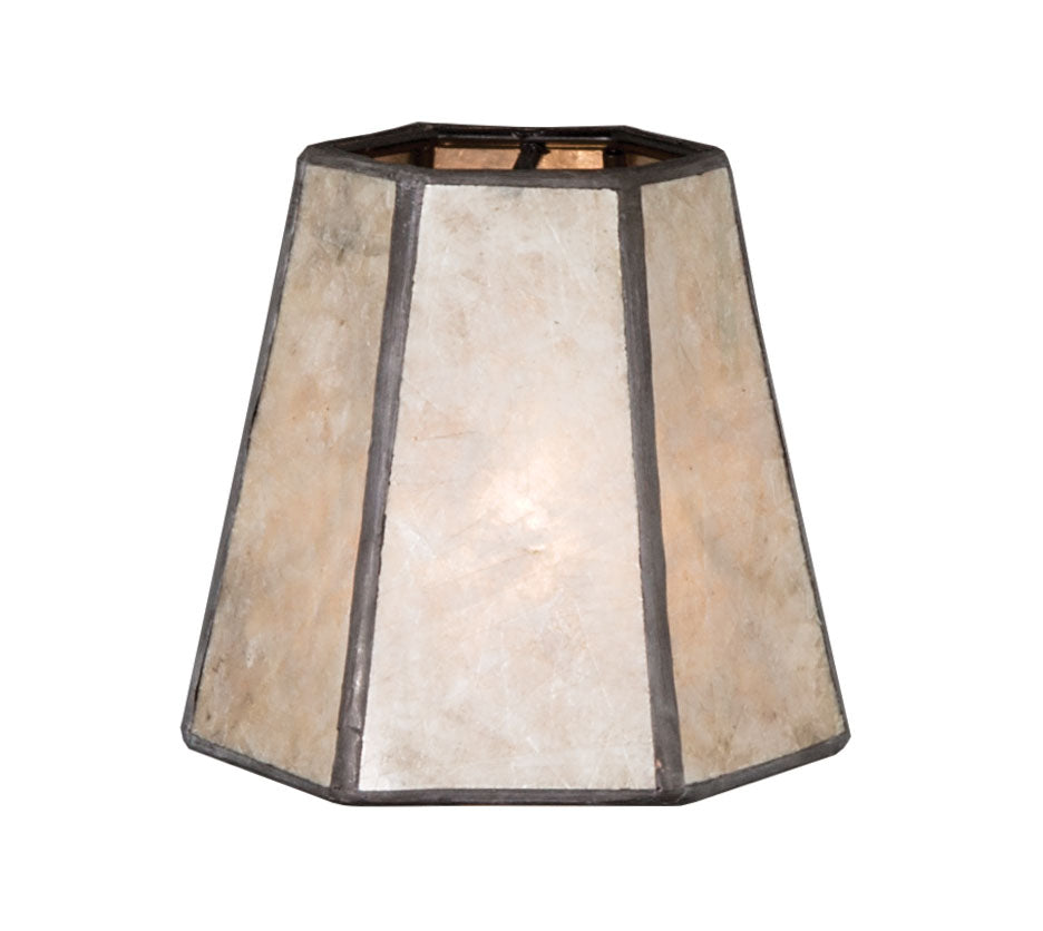 Natural Mica Mini Hexagon Chandelier Shade
