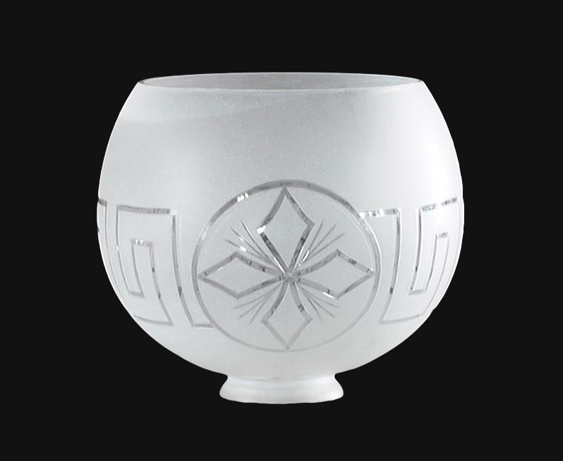 Gasolier Lamp Shade, Hand Cut Starburst Design, 2-1/2 inch fitter