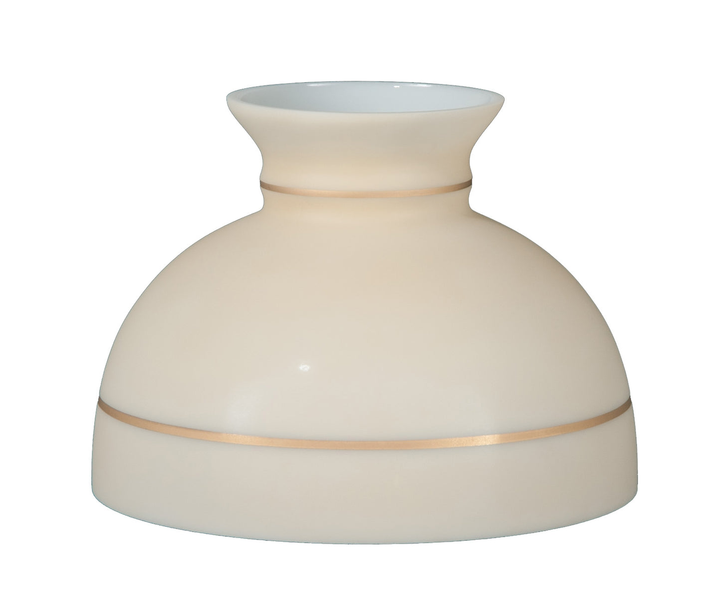 Student Shade, Tan with Gold Bands, 10 inch fitter