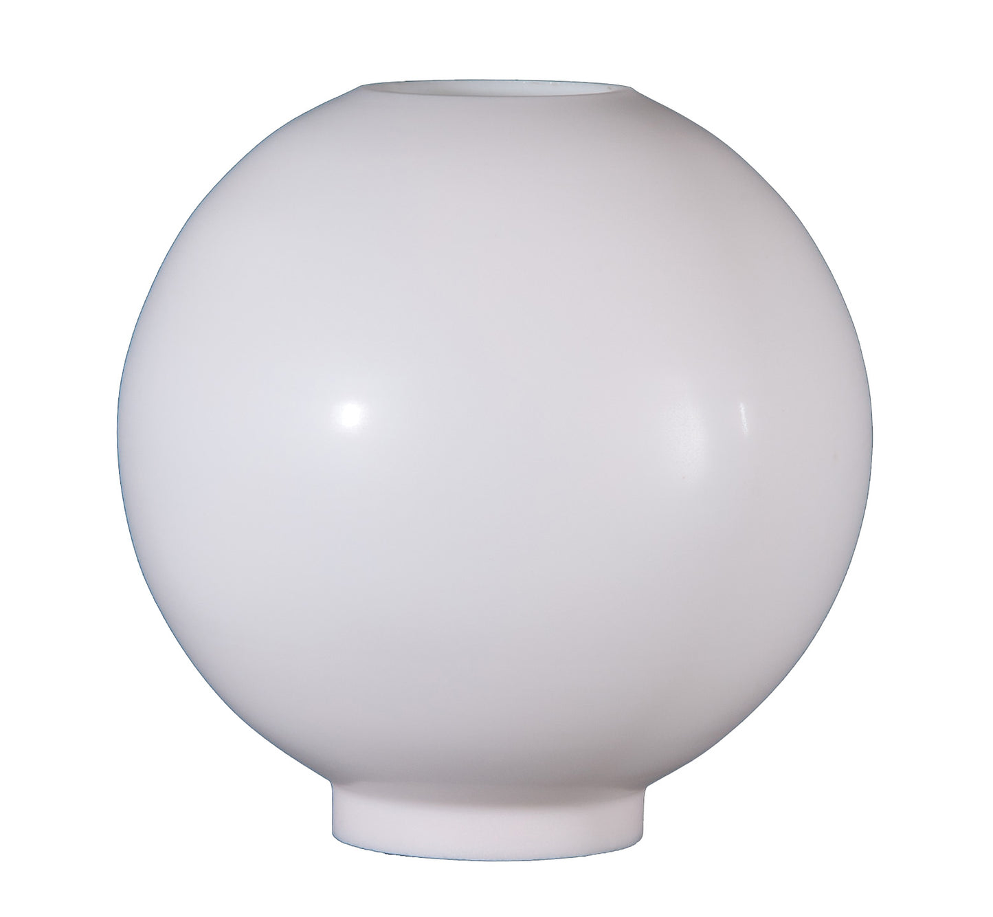 10 inch diameter Opal Glass Ball Shade, Rose Tint, 4 inch fitter