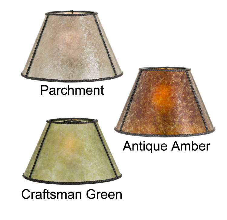 Parchment Empire Style Mica Lamp Shade