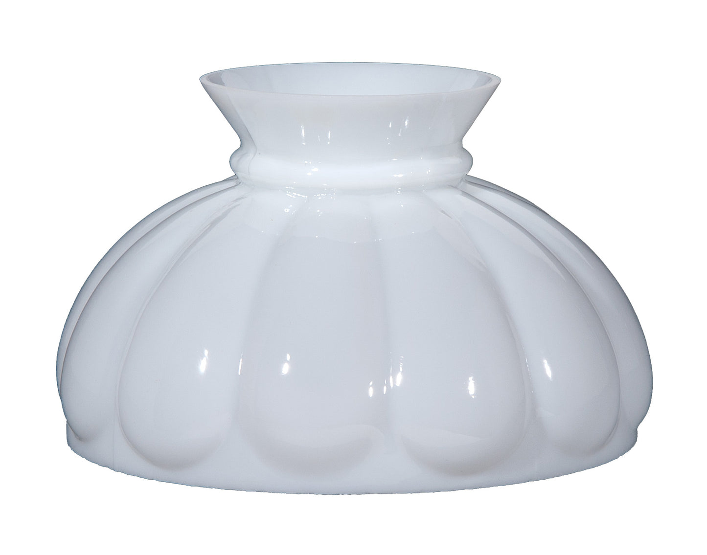 Opal Glass Melon Shade, 10 inch fitter