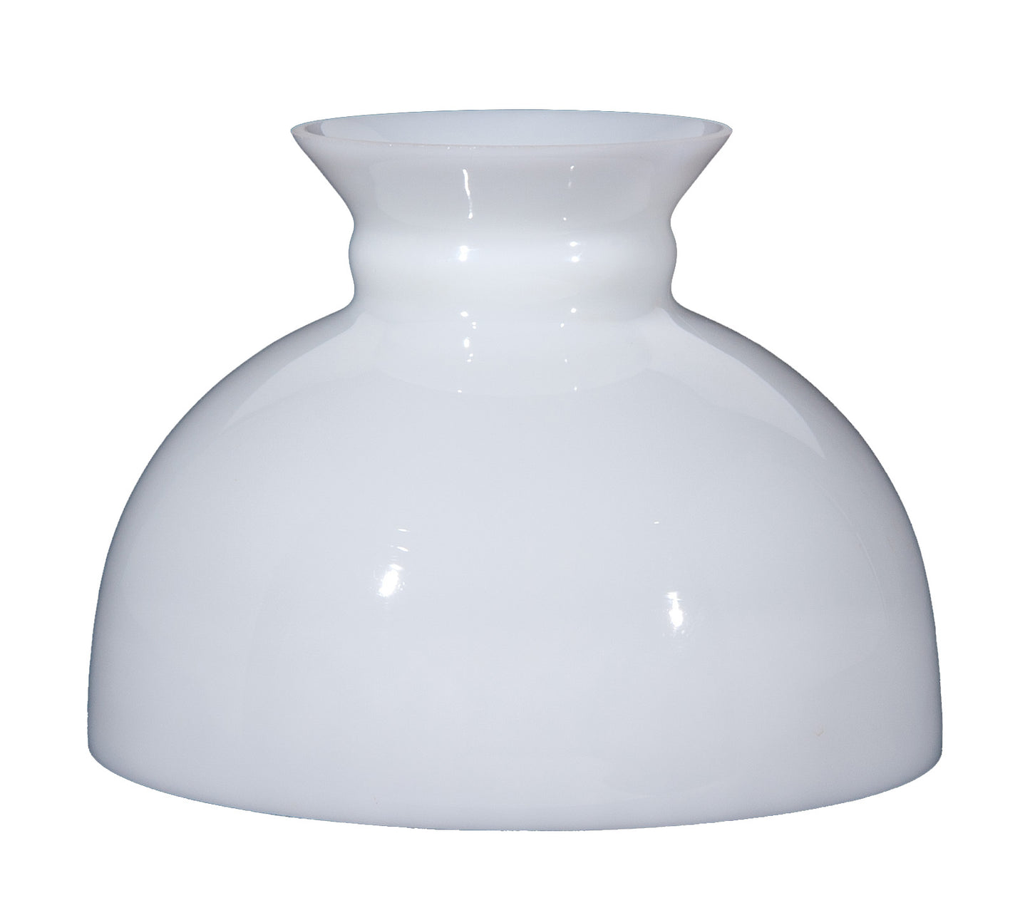 Opal Glass Student Shade, Plain Top, 10 inch fitter