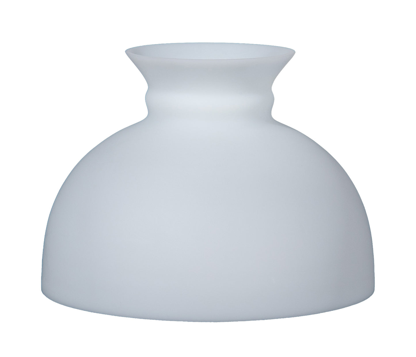 Satin Opal Glass Student Shade, Plain Top, 10 inch fitter