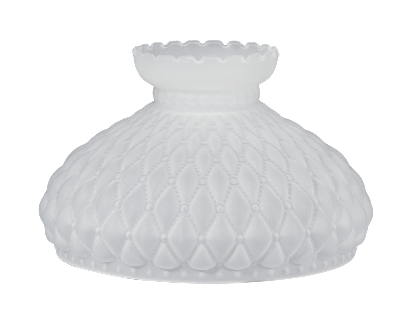 Satin Crystal Diamond Quilted Shade, 10 inch fitter
