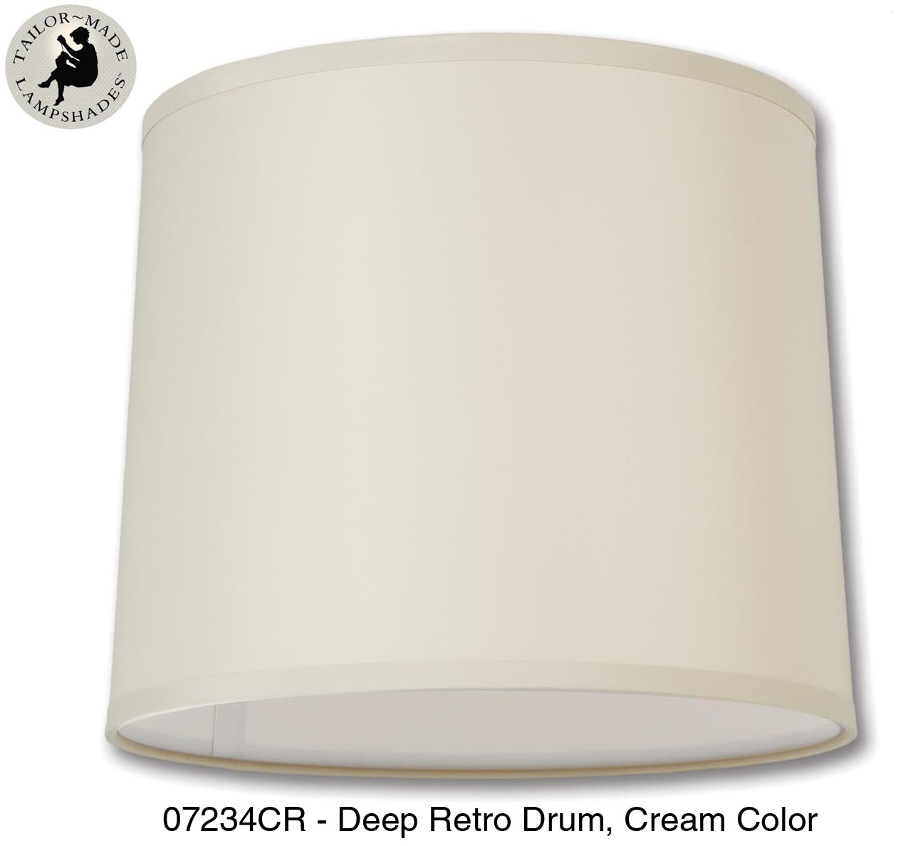 Deep Retro Drum Lamp Shades - Pewter Color, Microfiber Chiffon Material, Nickel Plated Fitters