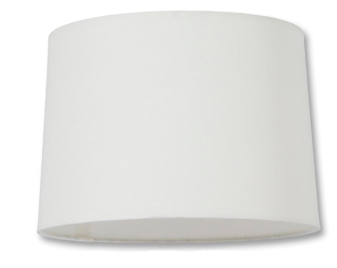 New Drum Style Lamp Shades - Off White Color, 100% Fine Linen Material