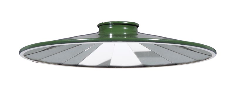 10-1/4 inch diameter Mirrored Industrial Style Flat Metal Shade, 2-1/4 inch lip fitter
