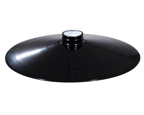 14" Flat, Industrial Style Metal Pendant Light Shades, 2-1/4" Lip Fitter