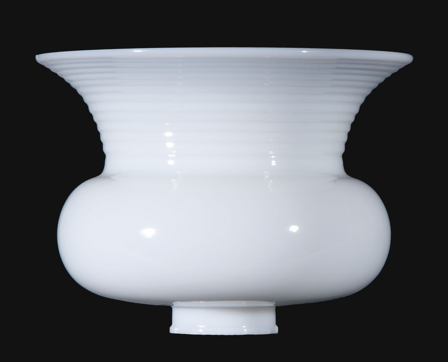 10 inch CLM Type Opal Glass Reflector, 2-7/8 inch fitter