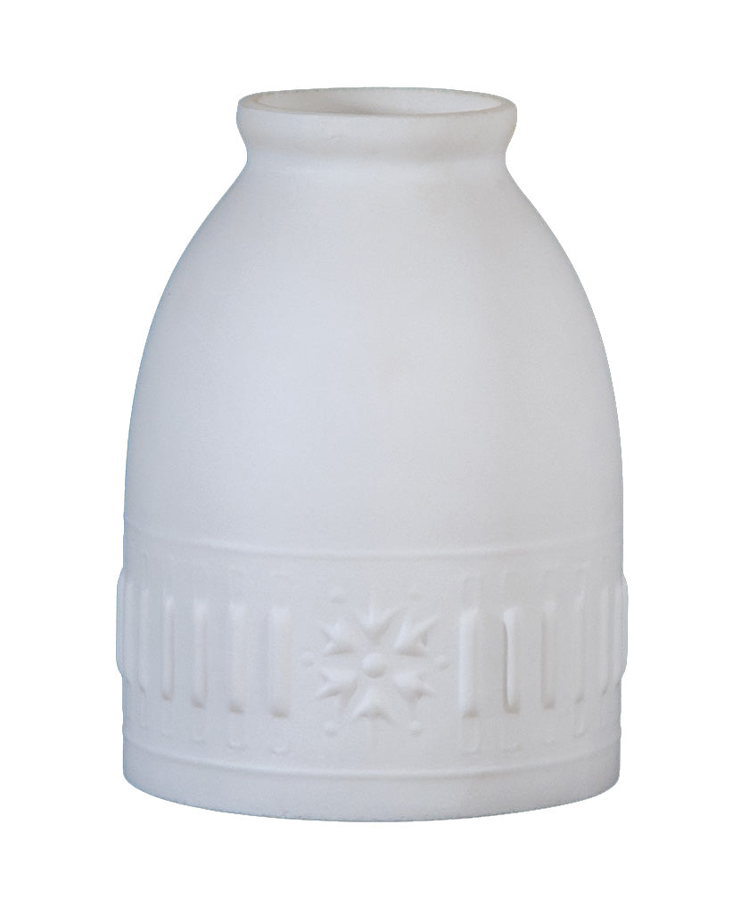 5-3/8 inch tall Early Style Embossed Stars and Bars Fixture Shade, 2-1/4 " fitter