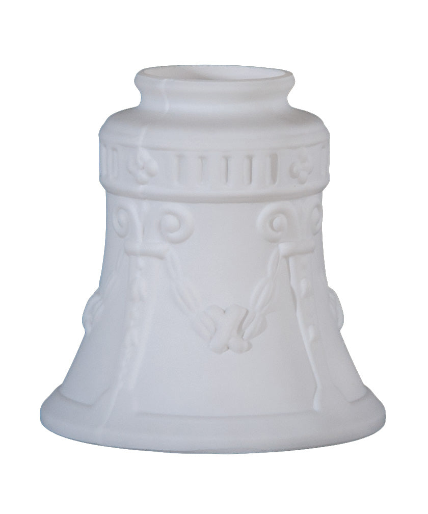 4-7/8 inch tall Early Style Embossed Columns Fixture Shade, 2-1/4 " fitter