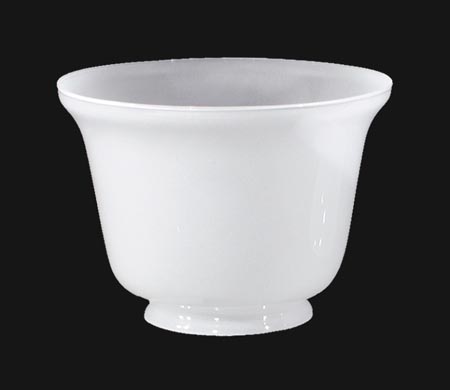 7-3/8 inch diameter Inside Sandblast Gas Shade, 4 inch lip fitter