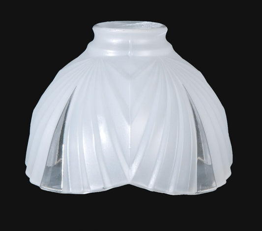 5 inch tall Wide Panel Art Deco Fixture Shade, 2-1/4 inch lip fitter