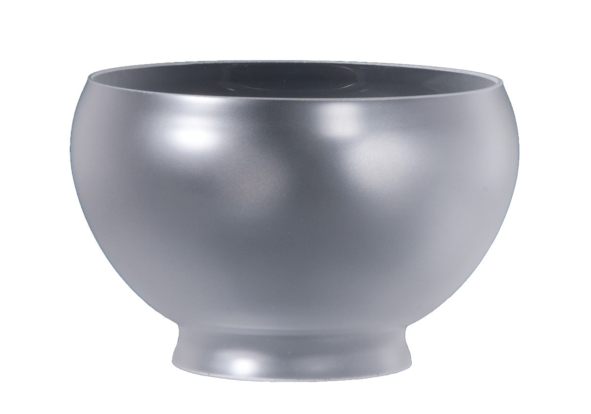 7-3/8 inch diameter Satin Crystal Gas Shade, 4 inch lip fitter