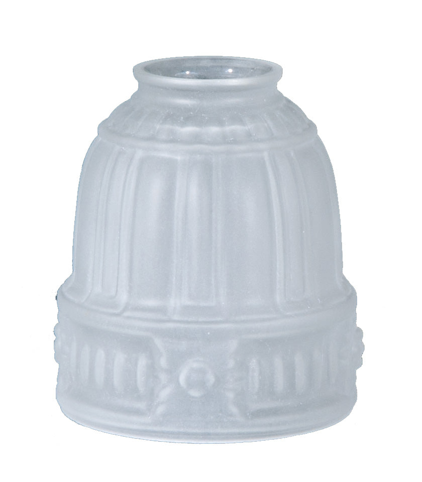 5-1/8 inch tall Embossed Rosette Fixture Shade, 2-1/4 inch lip fitter