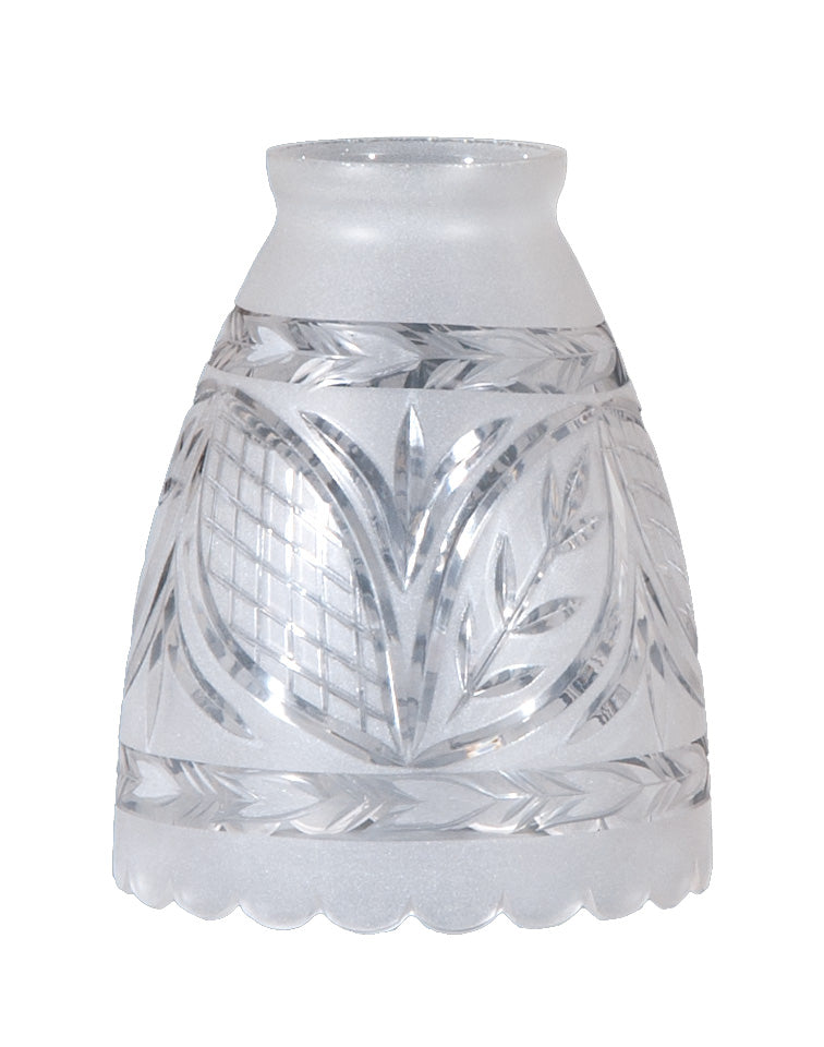 2 1/4" Fitter, Hand Engraved Victorian Fixture Shade, 5 inch tall