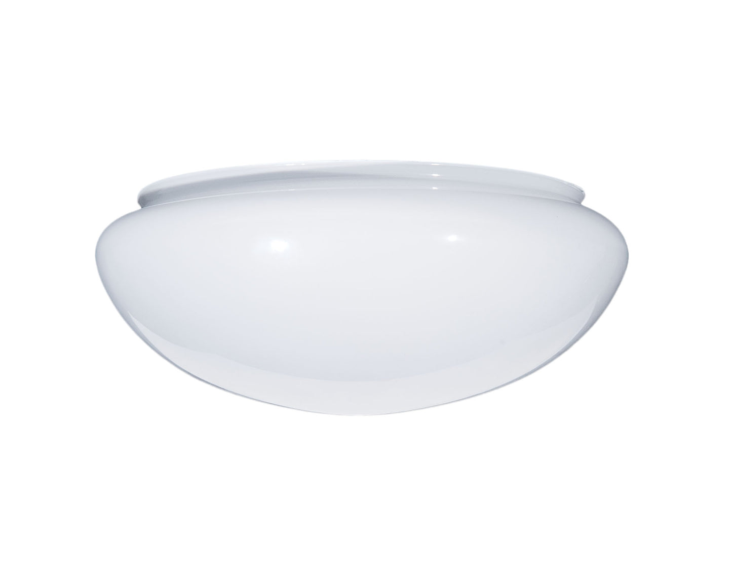 7-1/2 Inch Diameter White Glass Dome Shade